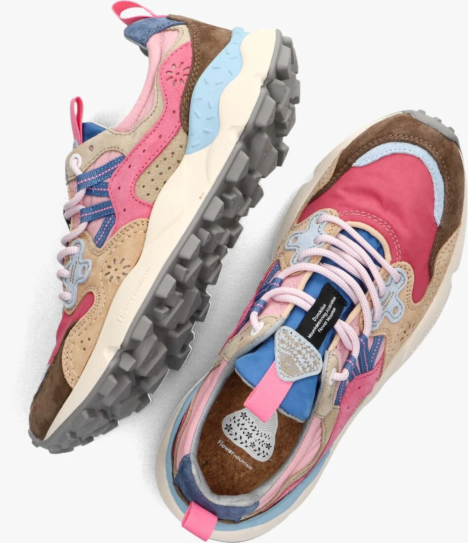 FLOWER MOUNTAIN roze flower mountain lage sneakers yamano 3 woman