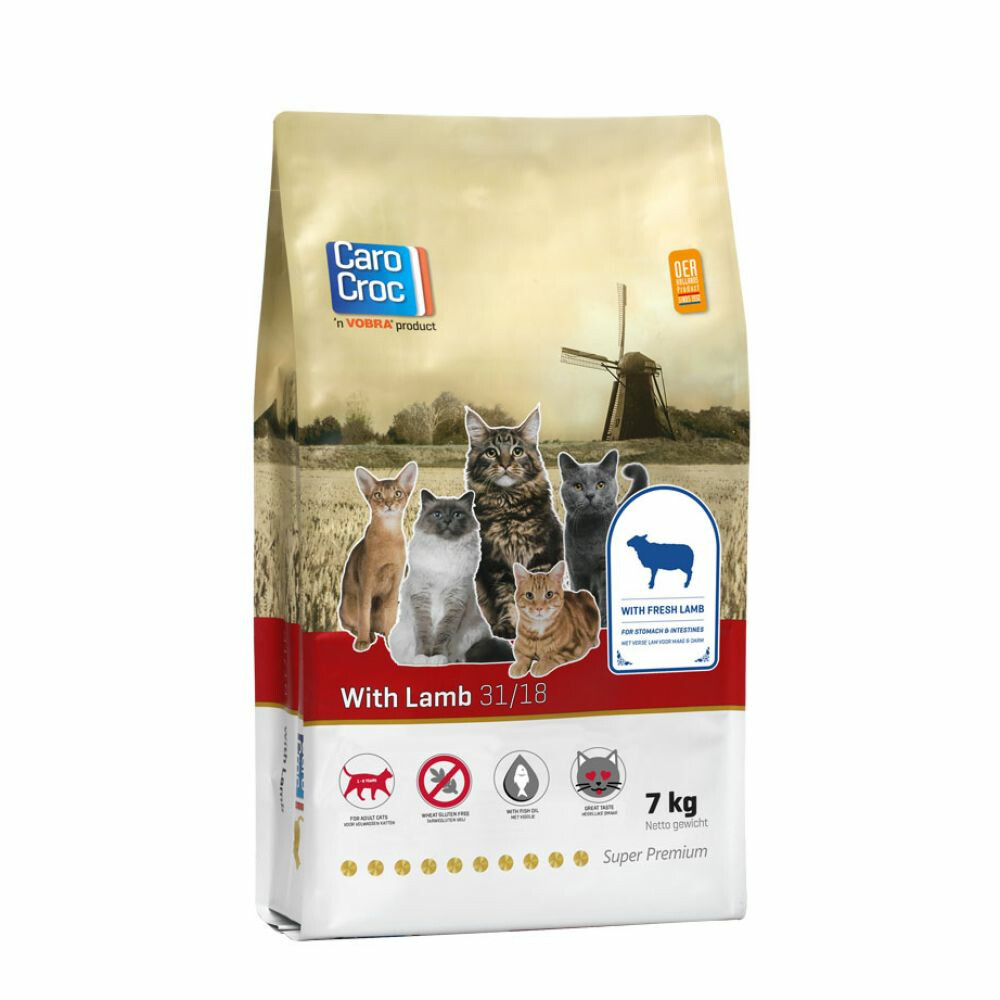 CaroCroc Kattenvoer 31/18 Lam7 kg