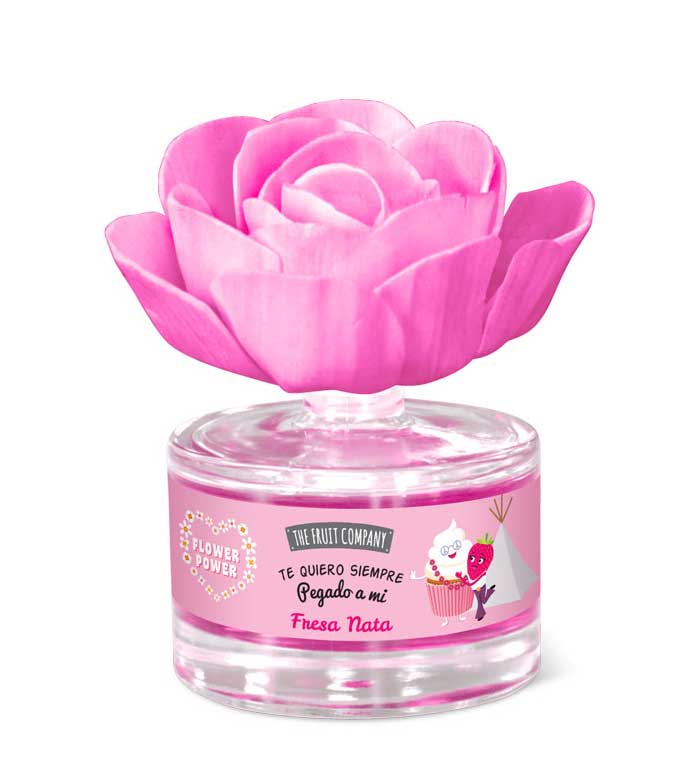 The Fruit Company - Purificador de flores perfumadas Flower Power - Morango e creme