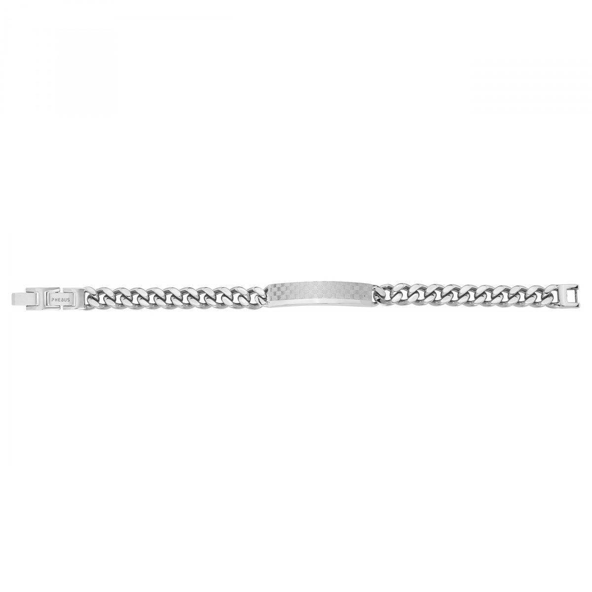 Gourmette en Acier 316L - blanc brillant