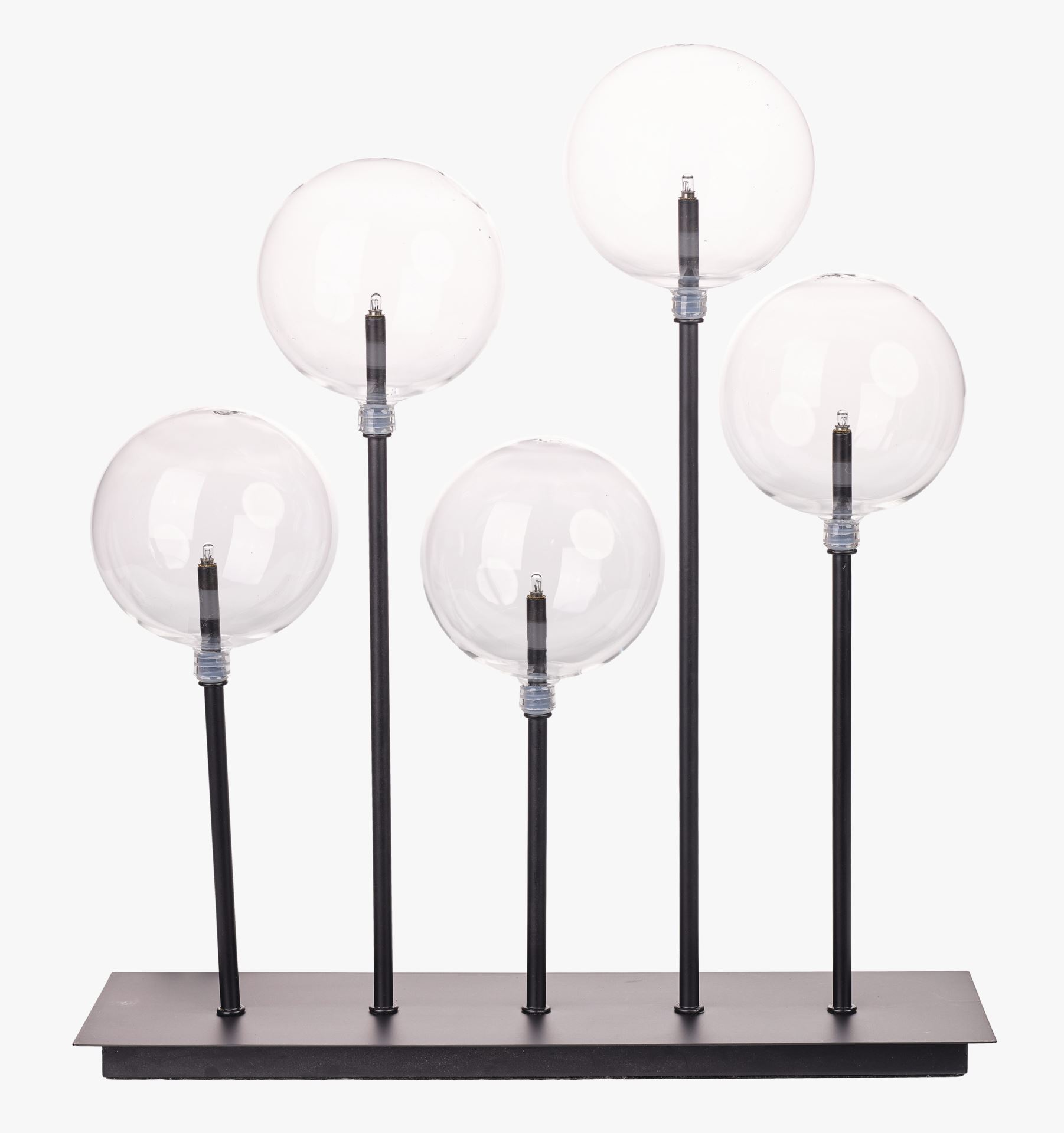 Lysestake svart - 35x10x40 cm