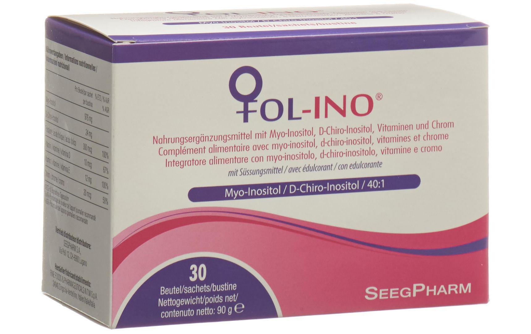 Pulver 30 BeutelVegane Nahrungsergänzung mit Myo-Inositol, D-Chiro-Inositol, Vitaminen und Chrom
