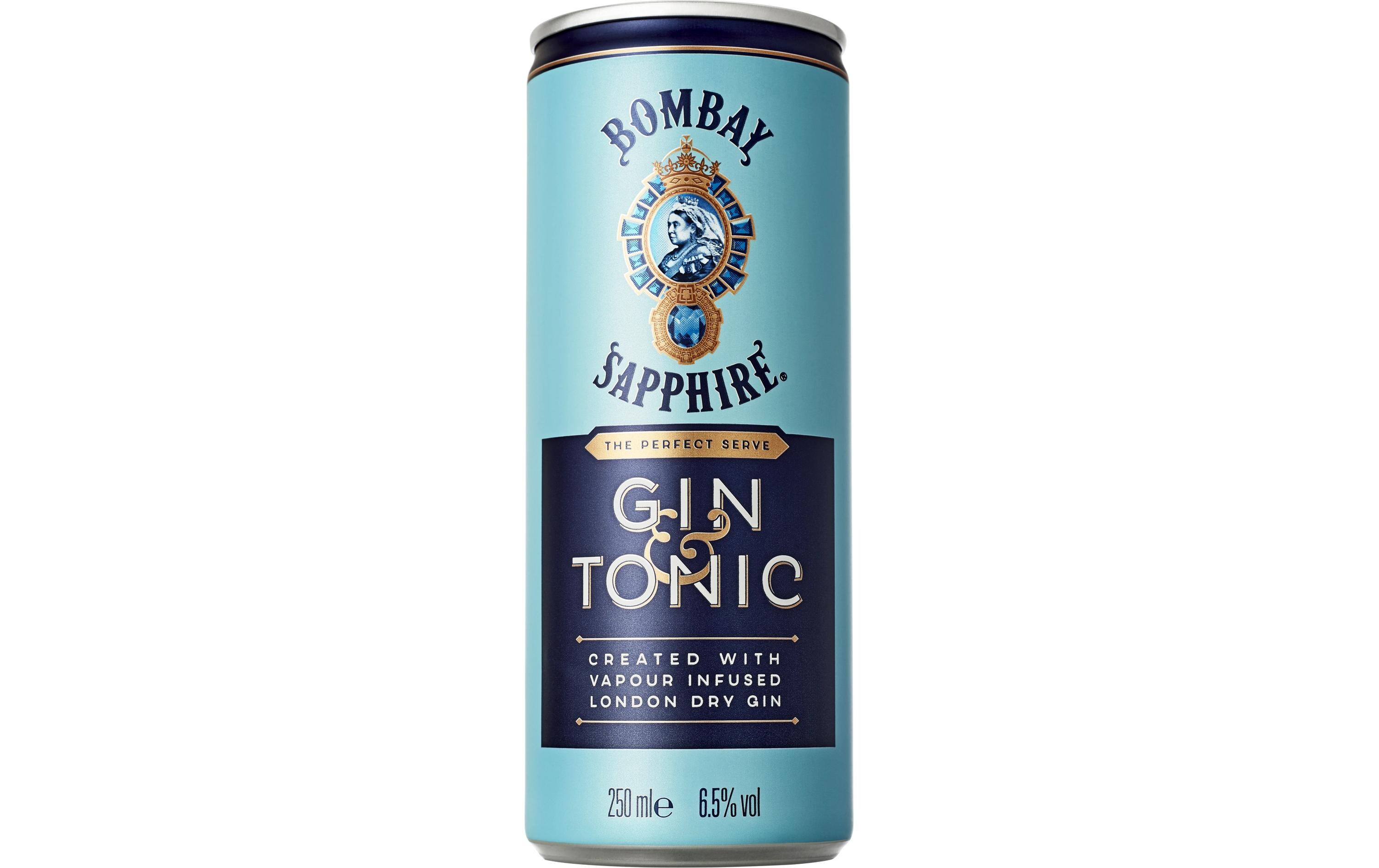 Sapphire & Tonic 250 mlAlkoholhaltiges Mixgetränk auf Basis von Wacholder