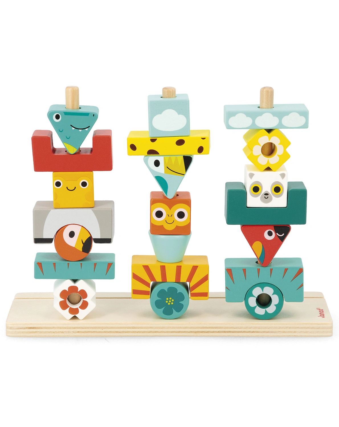 Steckspiel TROPIK TOTEM aus Holz