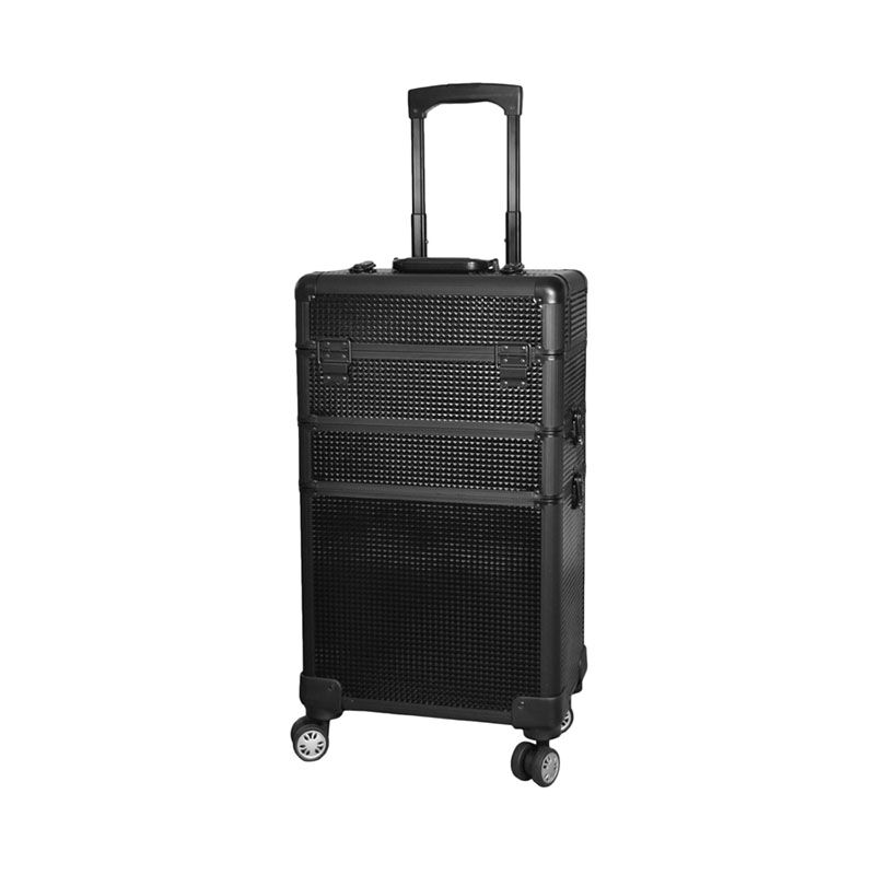 Valise 3 étages noire 3D
