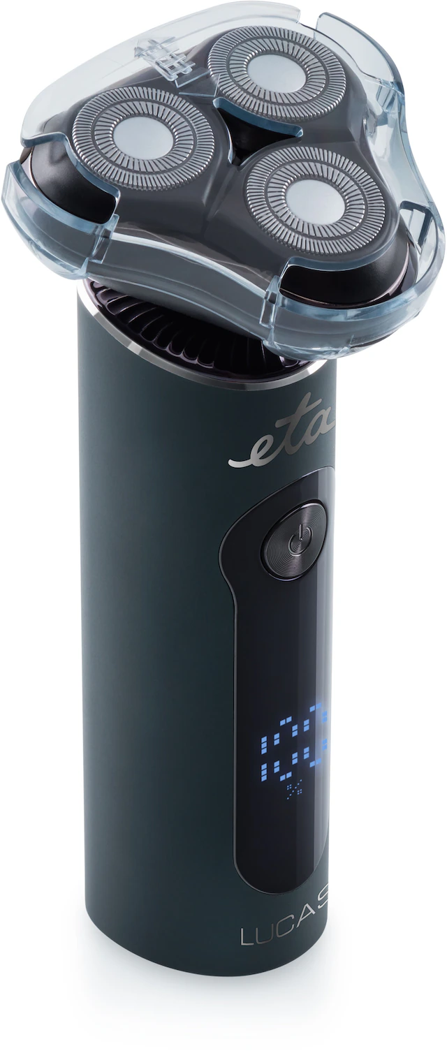 eta Multifunktionstrimmer »ETA Herrenrasierer Lucas 3-in-1 mit USB-C & Präzisionstrimmer« 4 Aufsätze 3-Kopf-Rasiersystem mit LED-Display & vielseitigem Zubeh