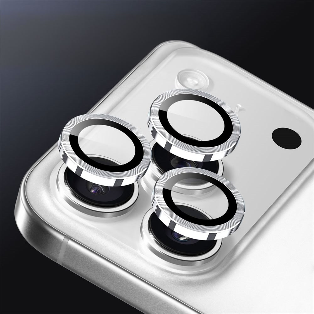 iPhone 17 Pro / 17 Pro Max Kameraschutz Objektiv Ring Protector Abdeckung - Silber