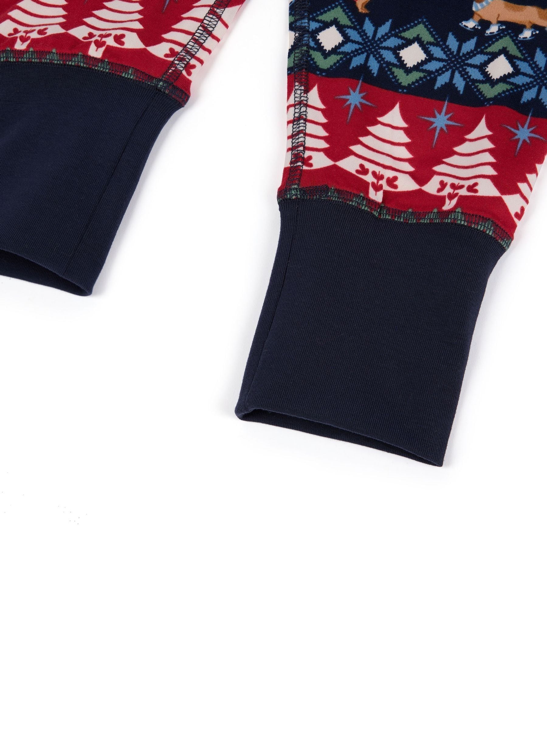 Chelsea Peers Christmas Dog Fair Isle Print Long Pyjamas Set