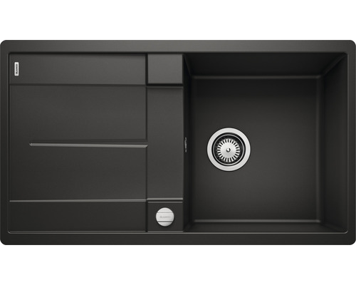 Blanco METRA 5 SF spoelbak, 850 x 490 mm, zwart, 525921