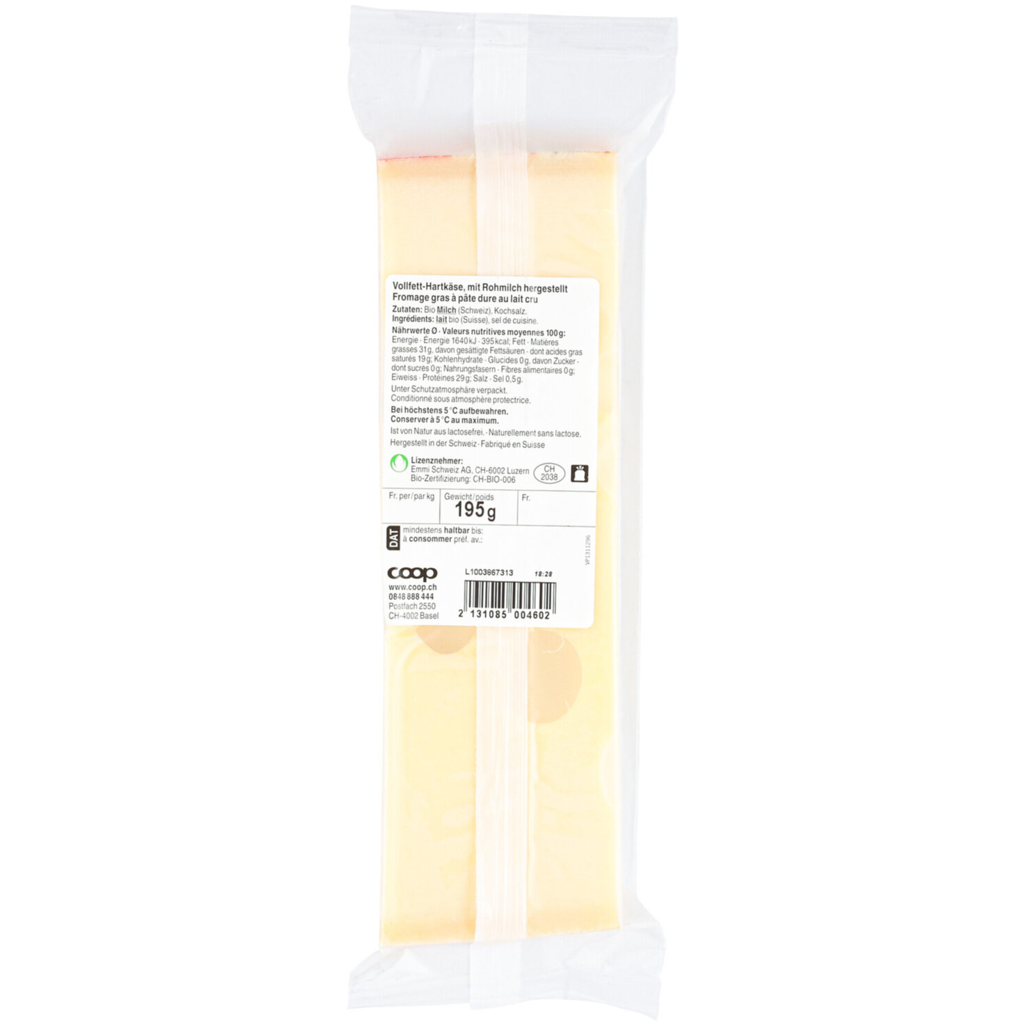 Naturaplan Bio Emmentaler mild ca. 200g -