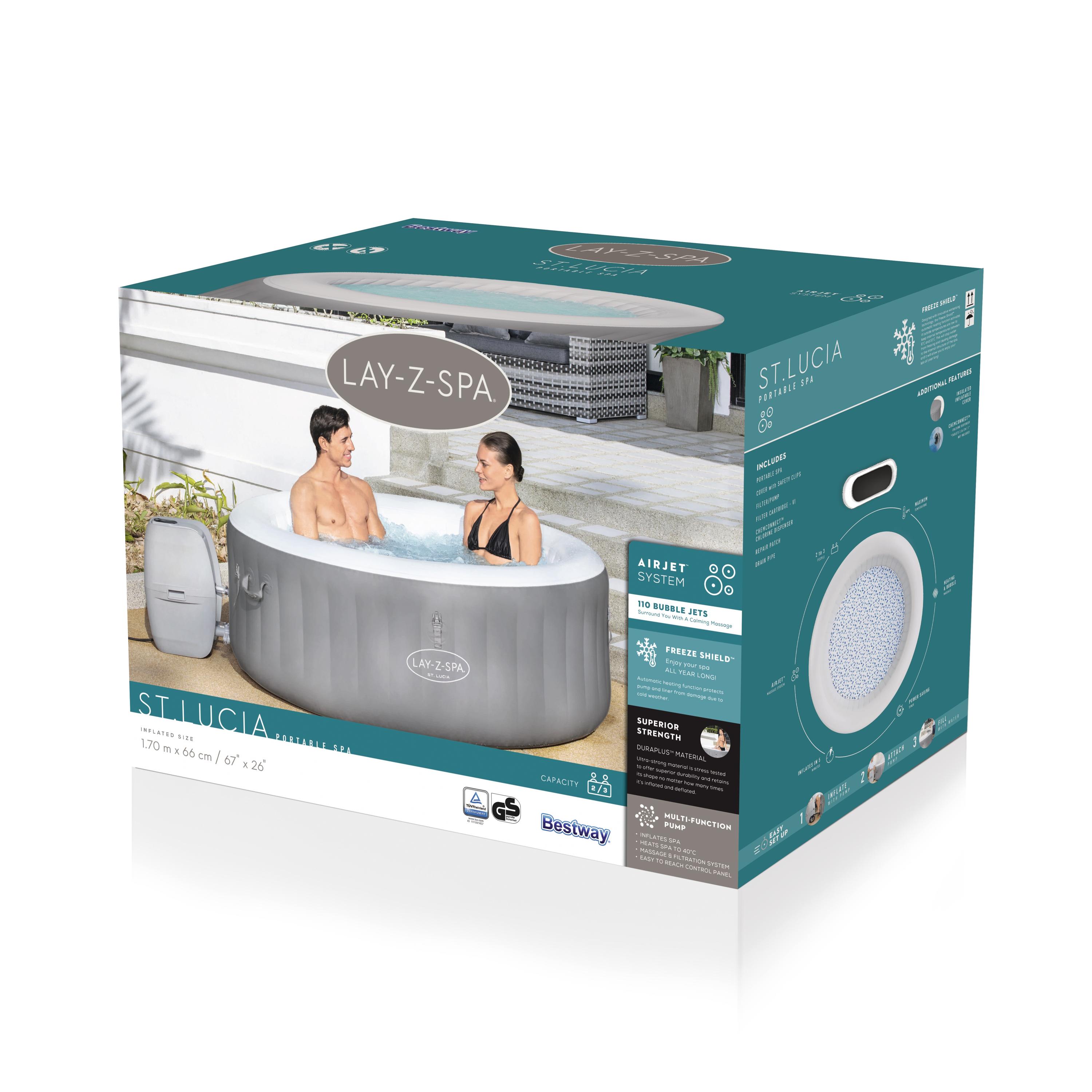 Bestway Whirlpool Lay-Z-Spa ST. LUCIA 3 Personen