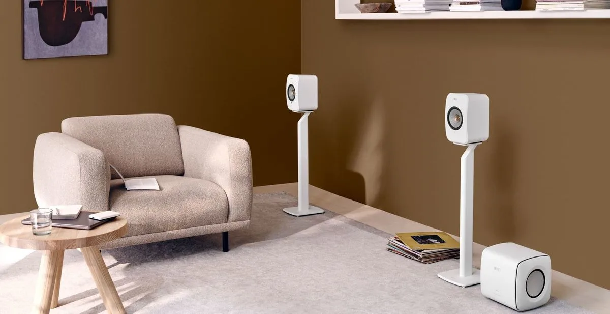 KEF LSX 2 Blanc   S1 Blanc Enceintes sans fil hi-fi