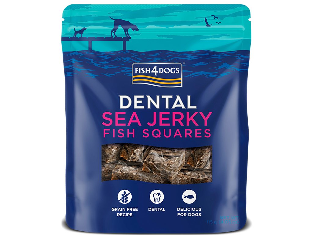 SNACKS CÃO FISH4DOGS DENTAL PEIXE BRANCO 115G