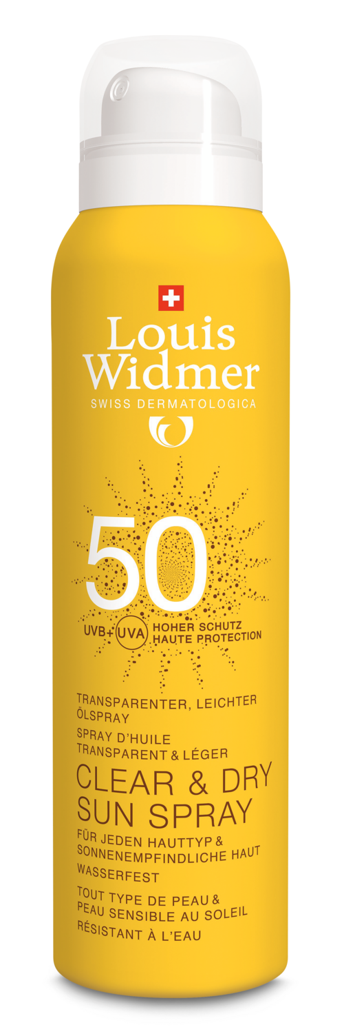 LOUIS WIDMER Clear & Dry Sun<br>200 ml, Spray, LSF50 parfumiert