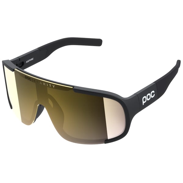 Lunette vélo POC ASPIRE URANIUM BLACK/CLARITY ROAD/PARTLY SUNNY GOLD