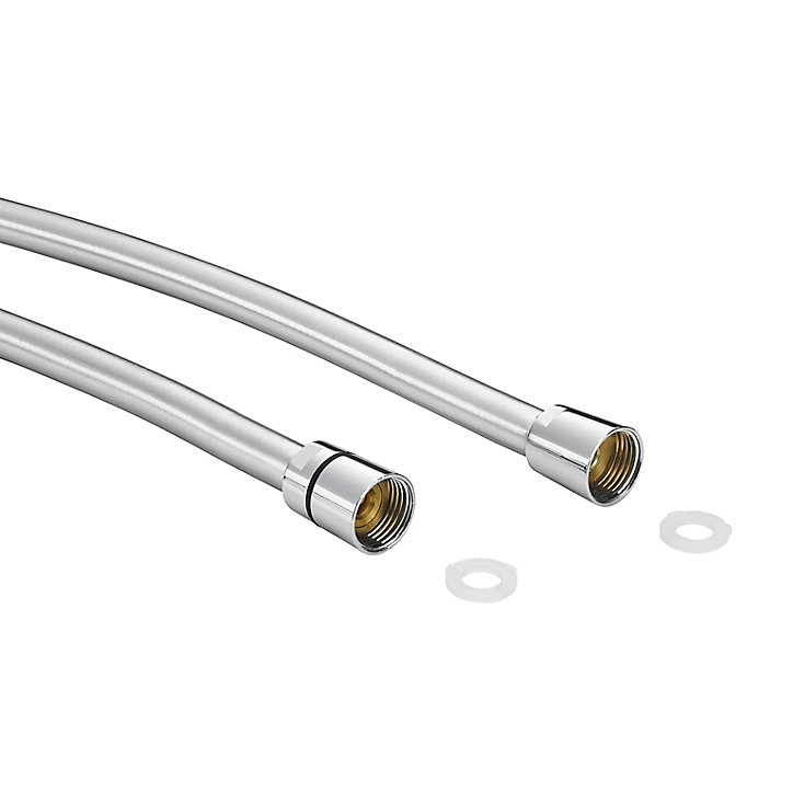 Flexible de douche argent PVC GoodHome 1,5 m