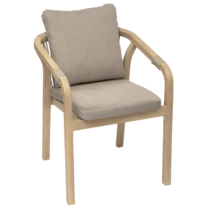 Ensemble table de jardin VENIZIA + 8 fauteuils PAPOUASIE Acacia