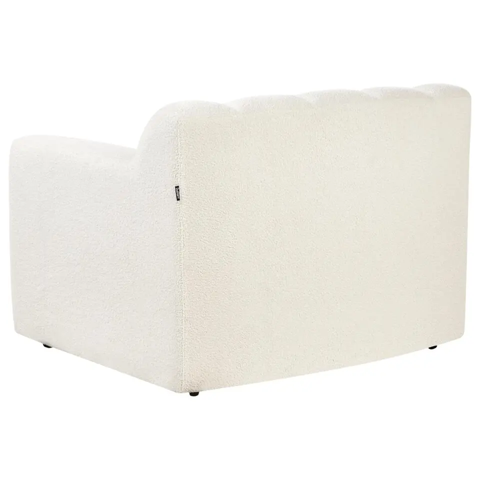 AGERUP - Fauteuil - Gebroken wit - Bouclé