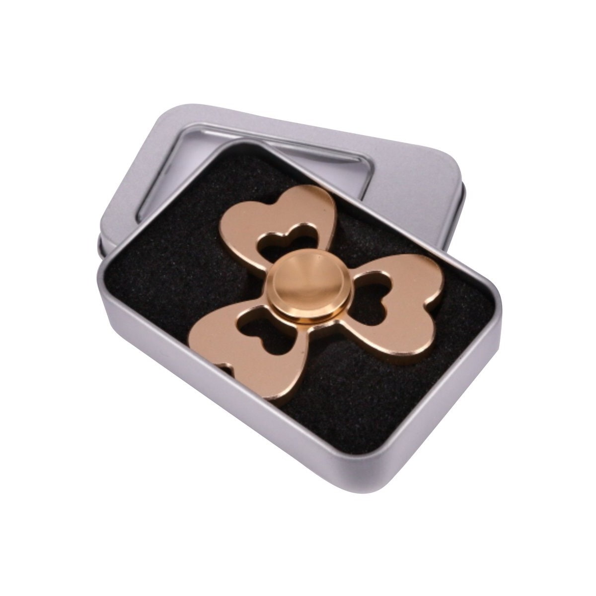 Fidget Spinner Lucky Aluminium Black