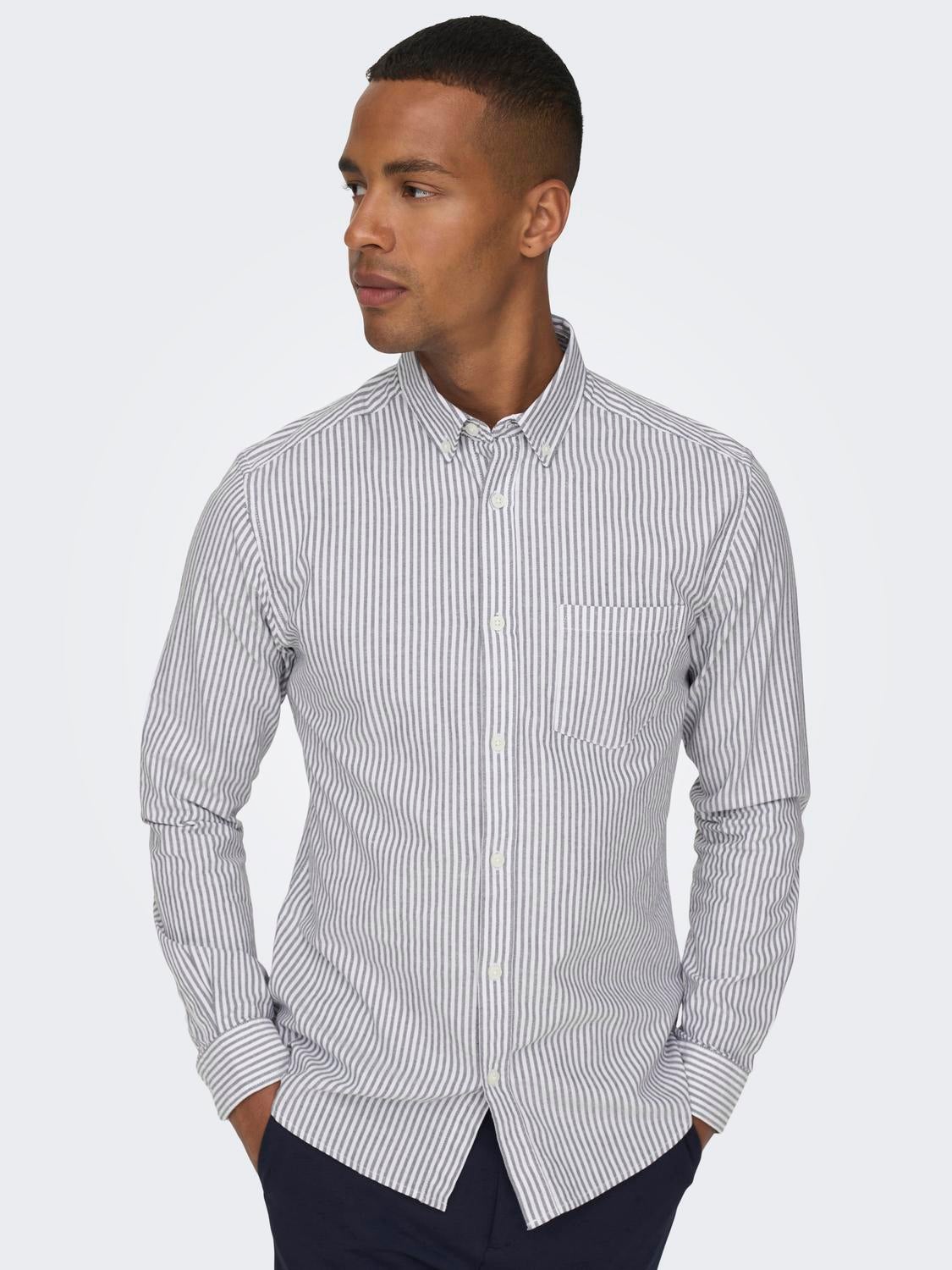 ONSALVARO Oxford Hemd Dark Navy