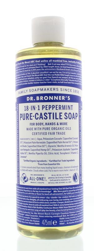 Dr Bronners Liquid Soap Peppermint 475ml