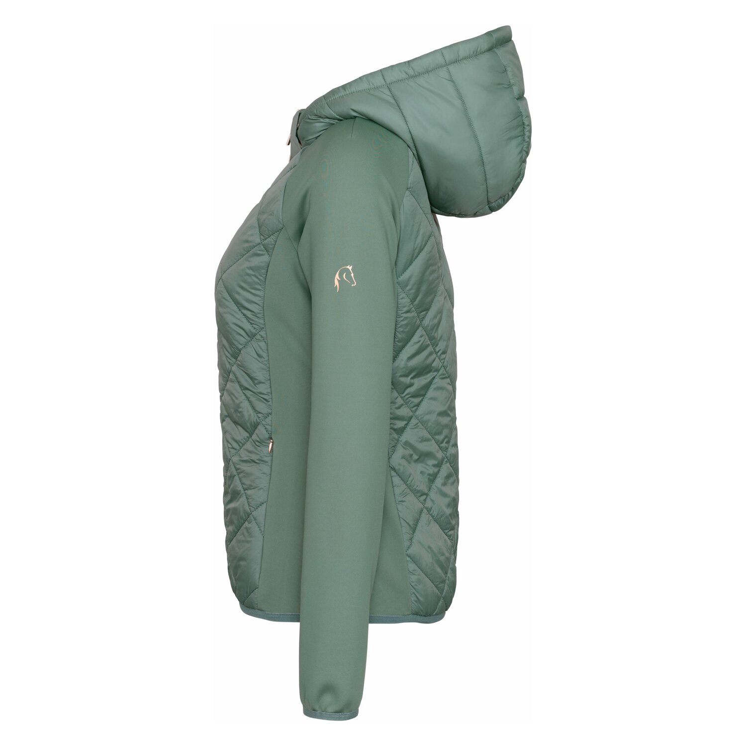 Cheval de Luxe Materialmix-Jacke Chartres - dark sage