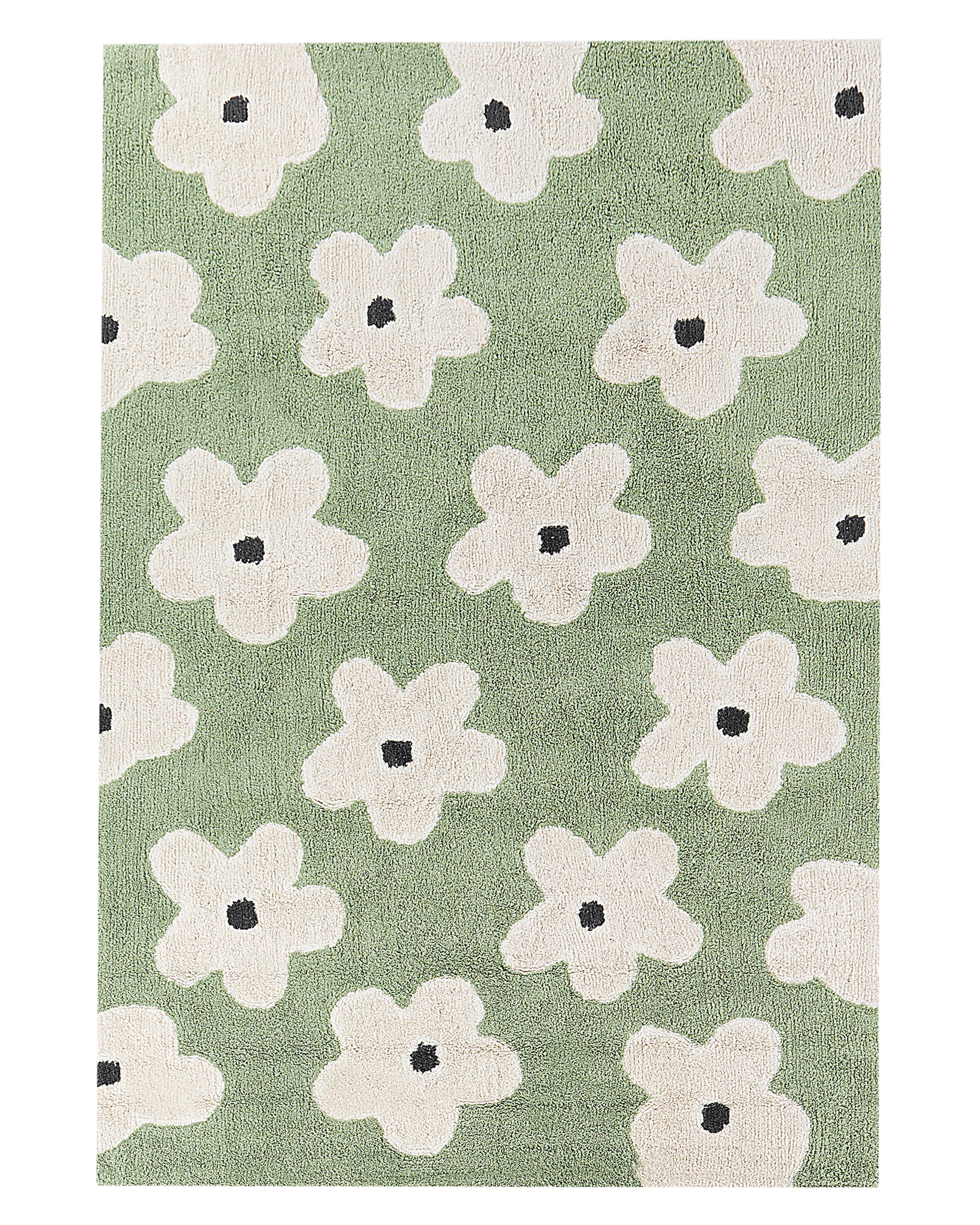 Kindervloerkleed MOKHVA Groen 140 x 200 cm Katoen