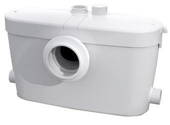 Sanibroyeur Saniaccess fecaliënvermaler Saniaccess 3 voor WC, wastafel, bidet en douche 497x169x333mm inlaatzijde 1xDN100 3xDN40