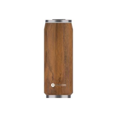 Les Artistes Paris - Canette isotherme - bois - 500 ml - acier inoxydable