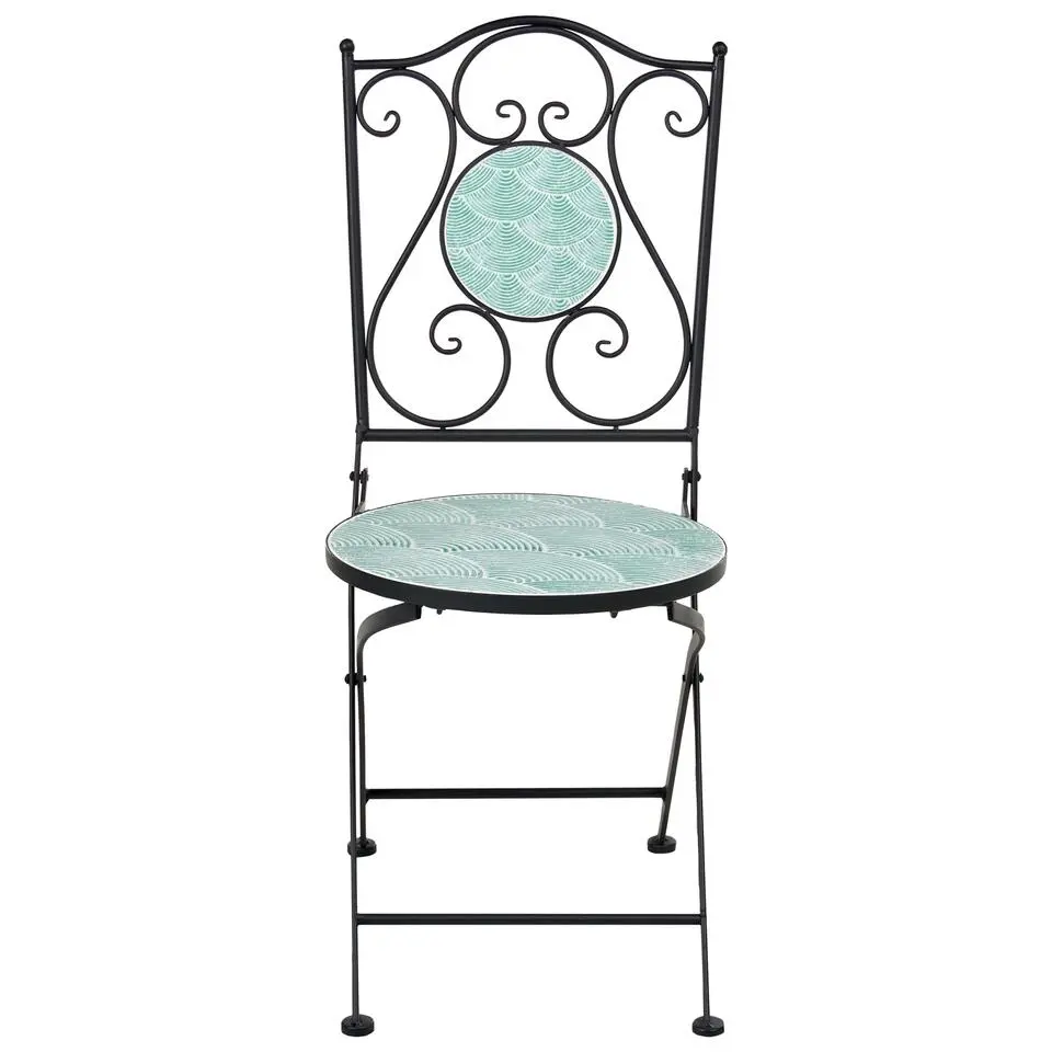 ANAPO - Set van 2 tuinstoelen - Zwart - IJzer