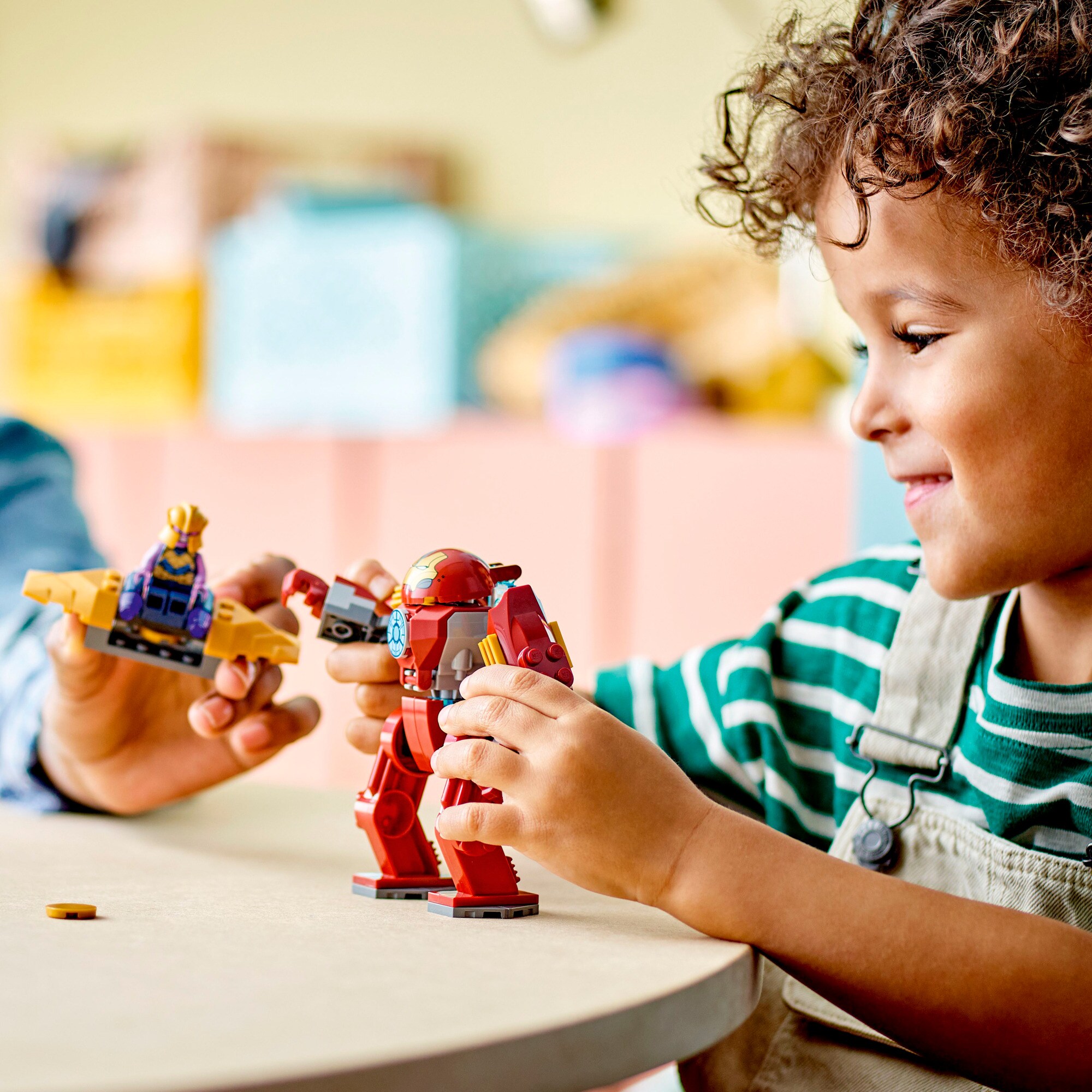 LEGO Konstruktionsspielzeug Marvel Super Heroes Iron Man Hulkbuster vs. Thanos