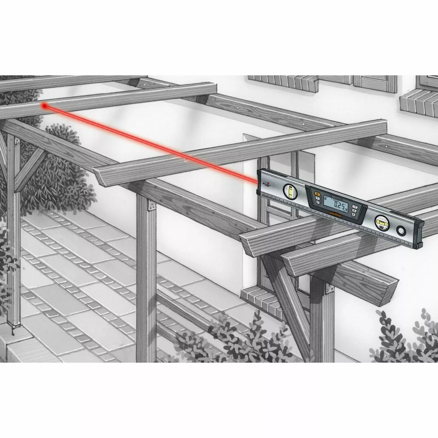 Laserliner DigiLevel Pro 40 Digitale elektronische waterpas - 400mm - Bluetooth