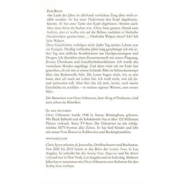 Heyne Verlag Ozzy: Die Autobiografie