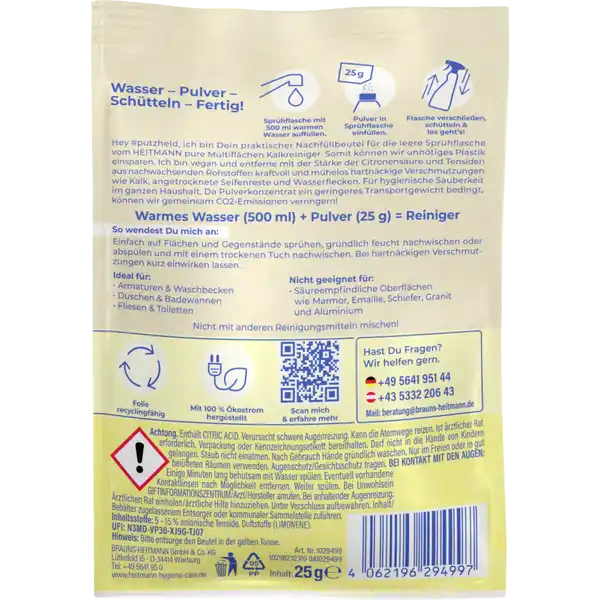 pure Multiflächen Kalkreiniger