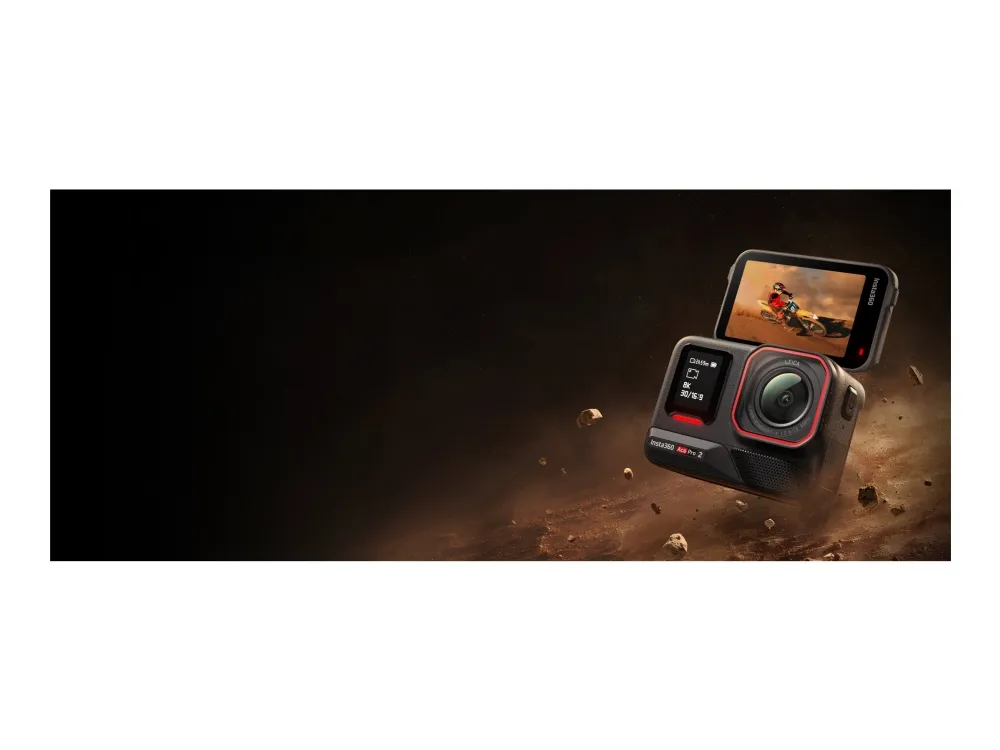 Insta360 Ace Pro 2 - Single Battery Standard Bundle - action-kamera - 8K / 30 fps - Leica - Bluetooth, Wi-Fi - undervands op til 12 m - sort