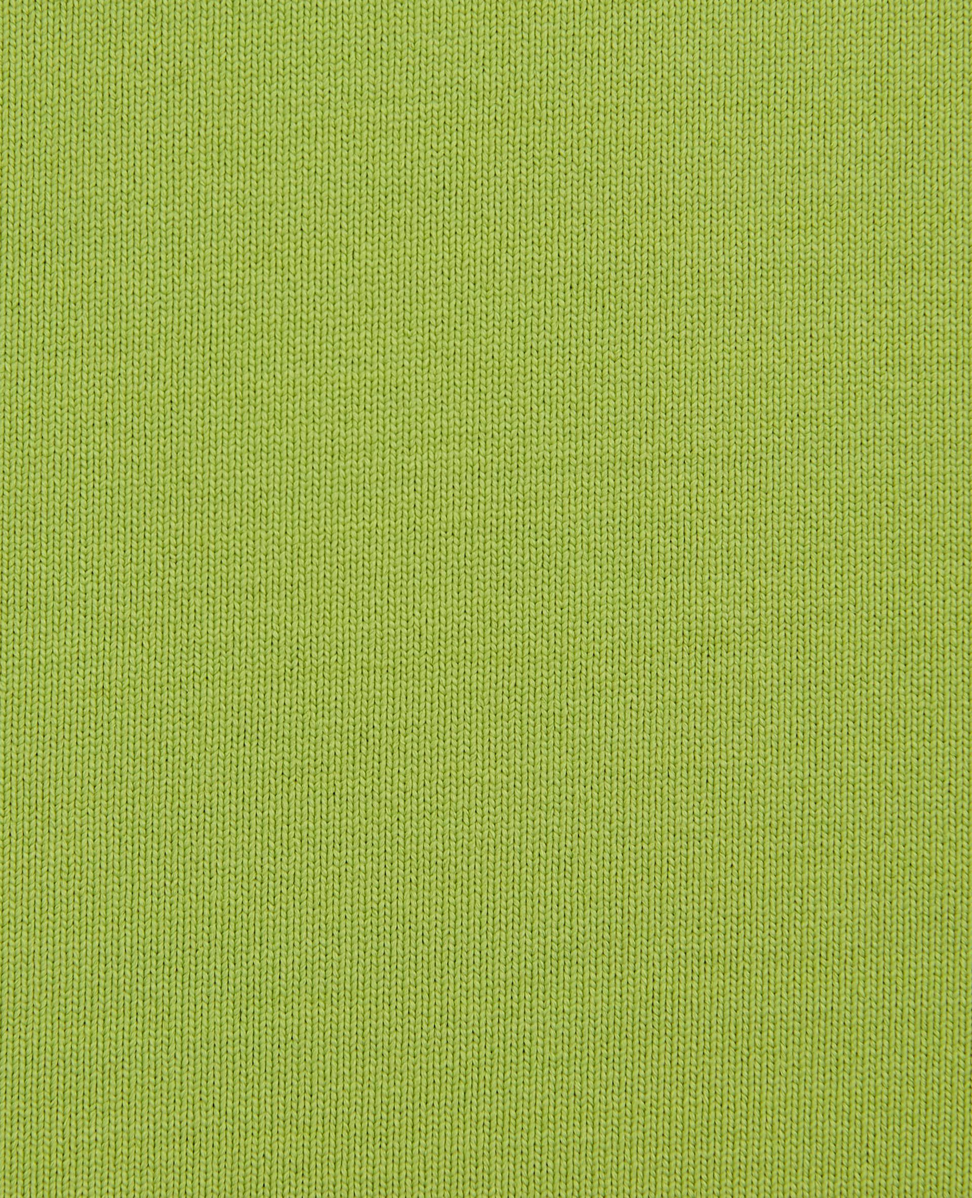 Top col V en maille - Vert kaki