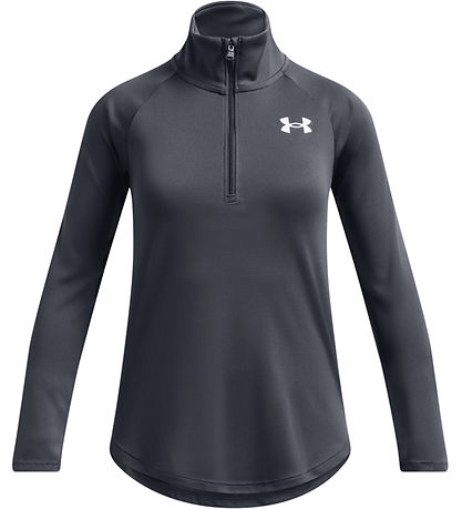 Under Armour T-Shirt m. Reißverschluss - Tech Grafik - Downpour
