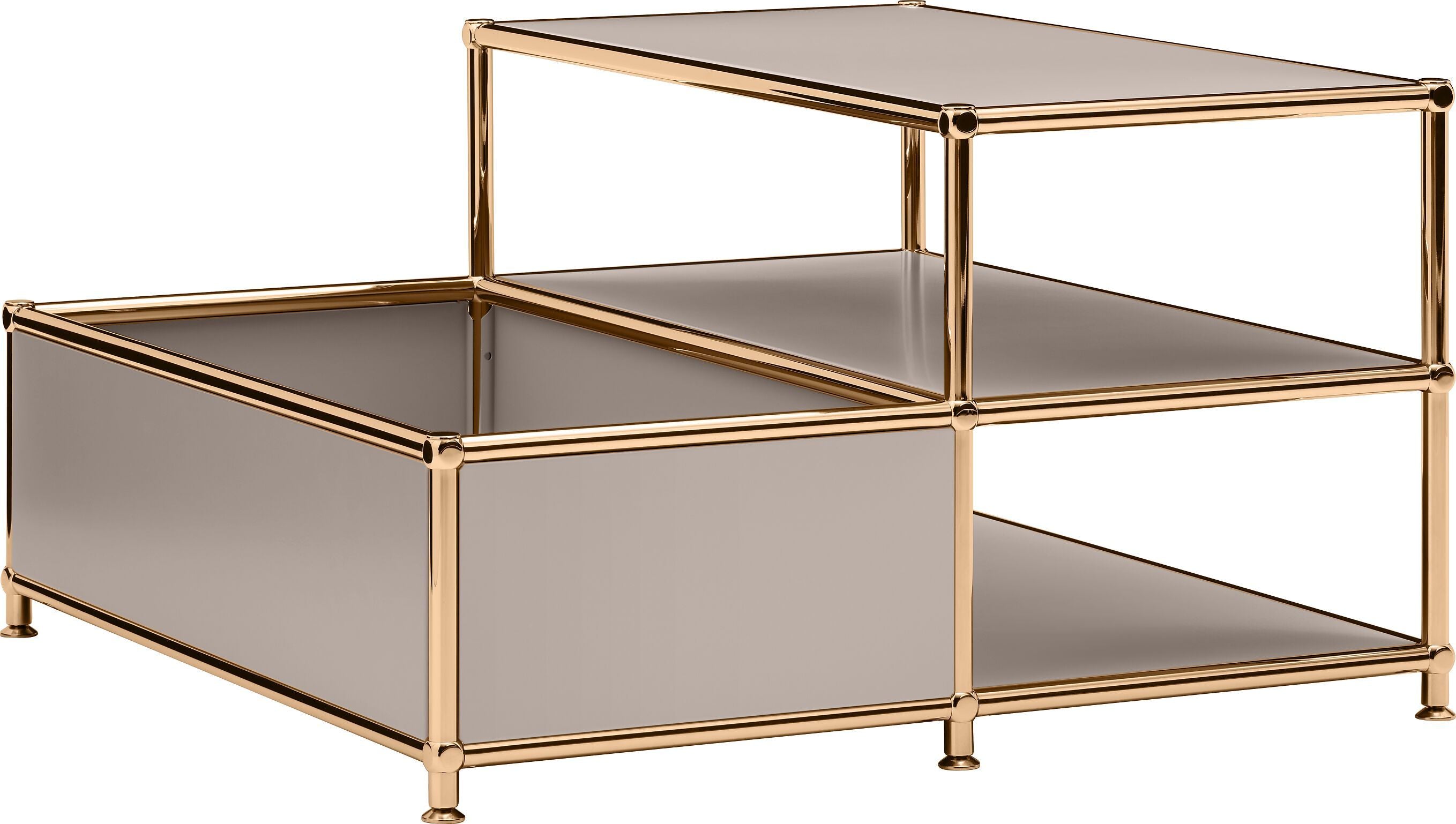 FLEXCUBE Salontisch - Taupe / B: 77.5 cm x T: 77.5 cm x H: 43.5 cm