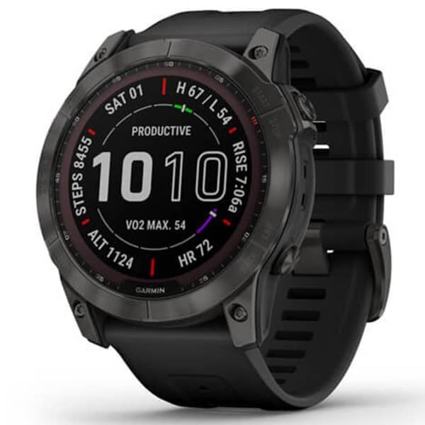 Montre cardio GPS GARMIN FENIX 7X SAPPHIRE SOLAR CARBON