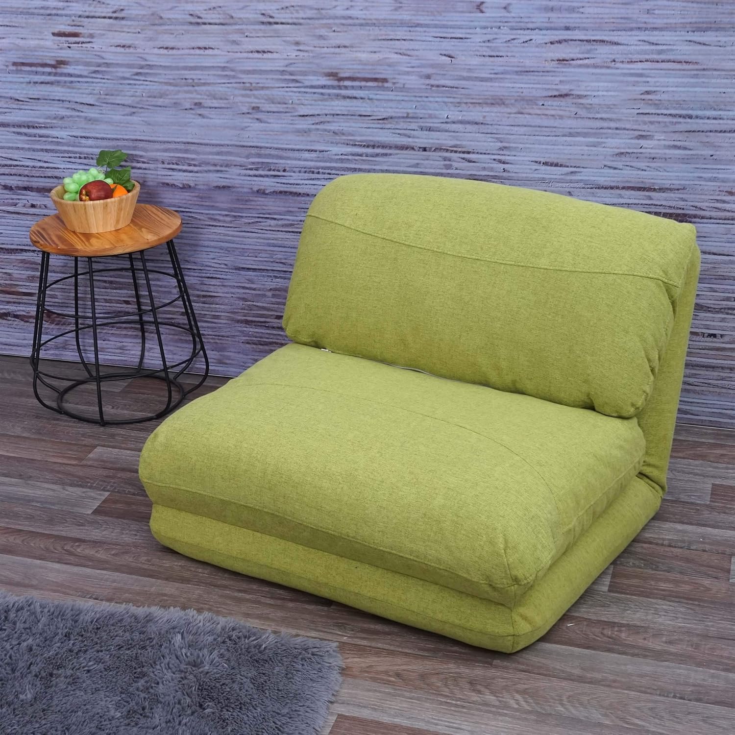 Mendler Schlafsessel HWC-E68, Schlafsofa Funktionssessel Klappsessel Relaxsessel, Stoff/Textil - grün