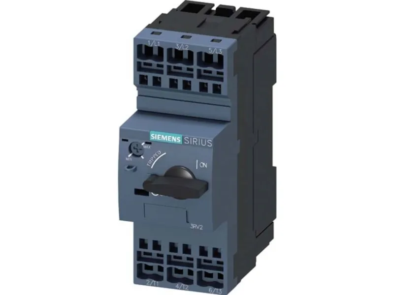 Siemens 3RV2421-4DA20 Effektafbryder 1 stk Indstillingsområde (strøm): 18 - 25 A Koblingsspænding (max.): 690 V/AC (B x H x T) 45 x 119 x 97 mm