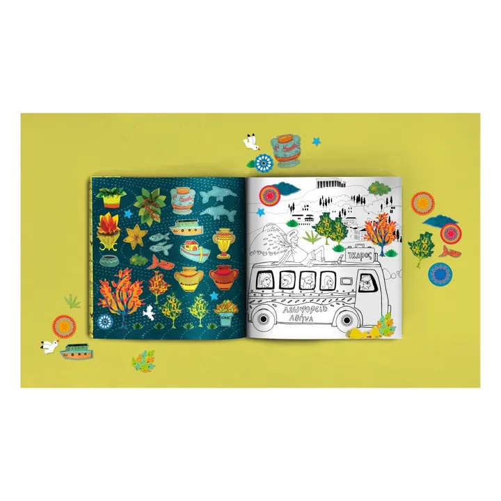 Mon Petit Art Livre de coloriage City Tour Athènes et stickers