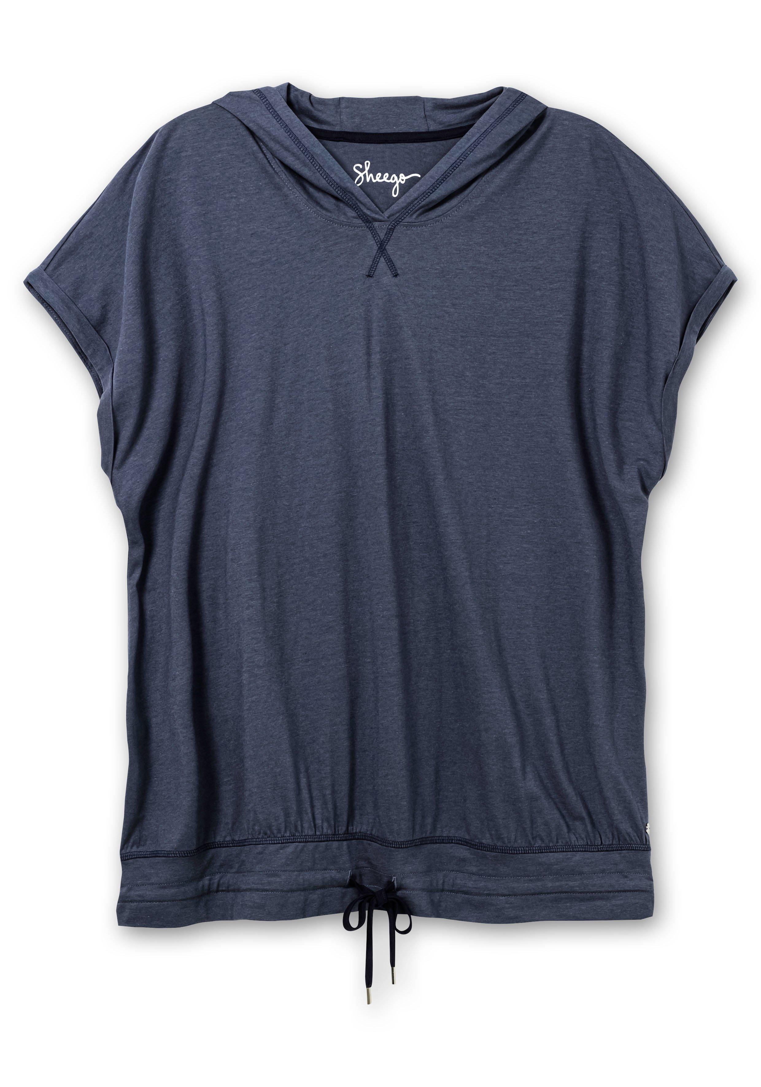 Relax-Kapuzenshirt mit Bindeband am Saum