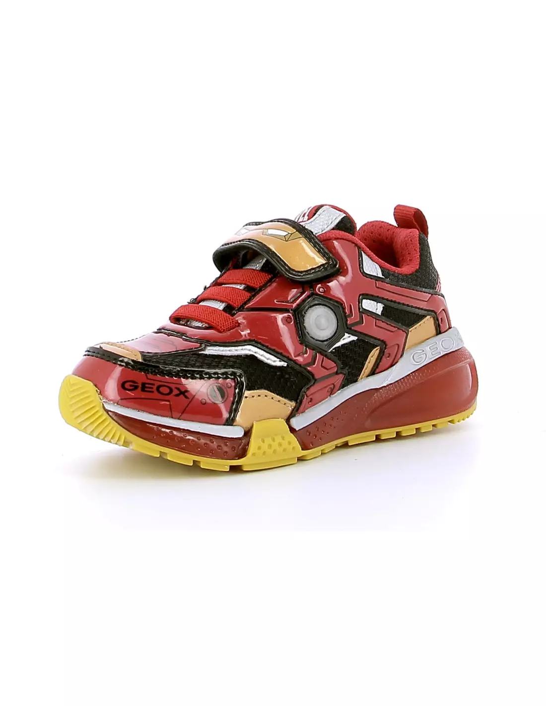 GEOX BAYONYC JUNIOR - Baskets BLACK/RED