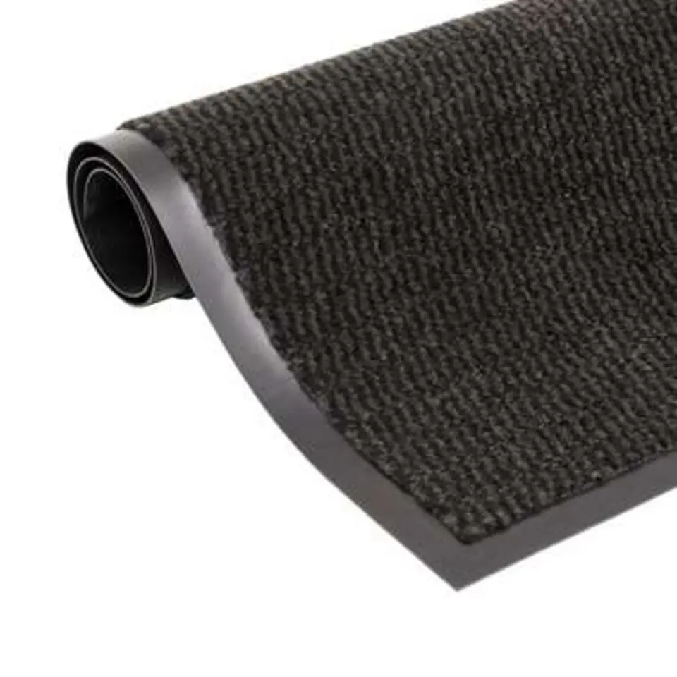 vidaXL - Deurmat - Zwart - Stof - 40 x 60 cm