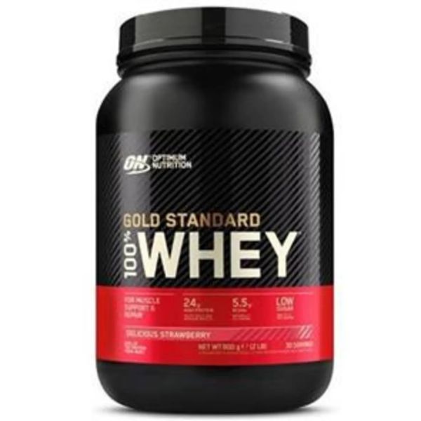 Optimum 100% Whey Gold Standard 900g Morango