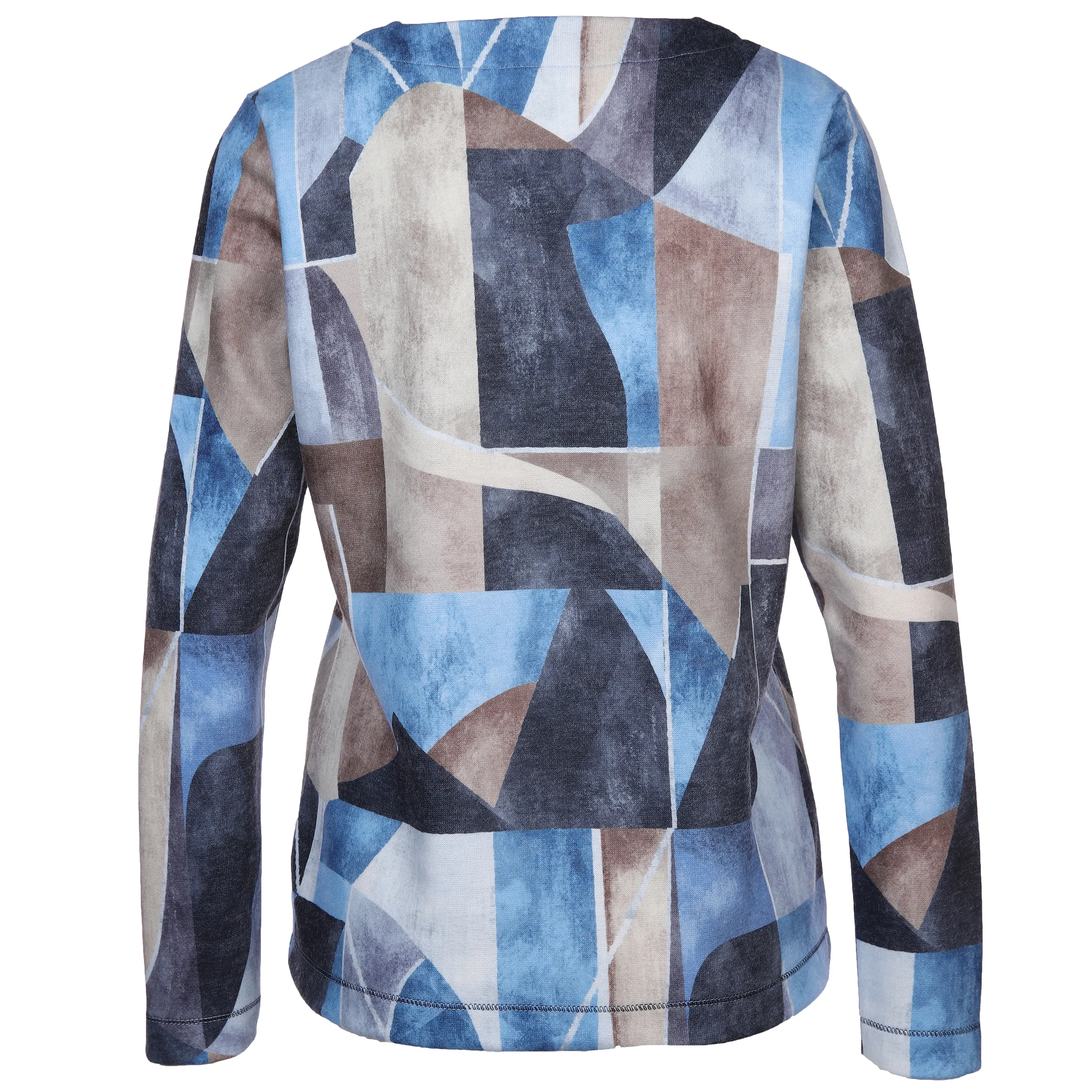 Damen Flauschshirt mit Strassmotiv