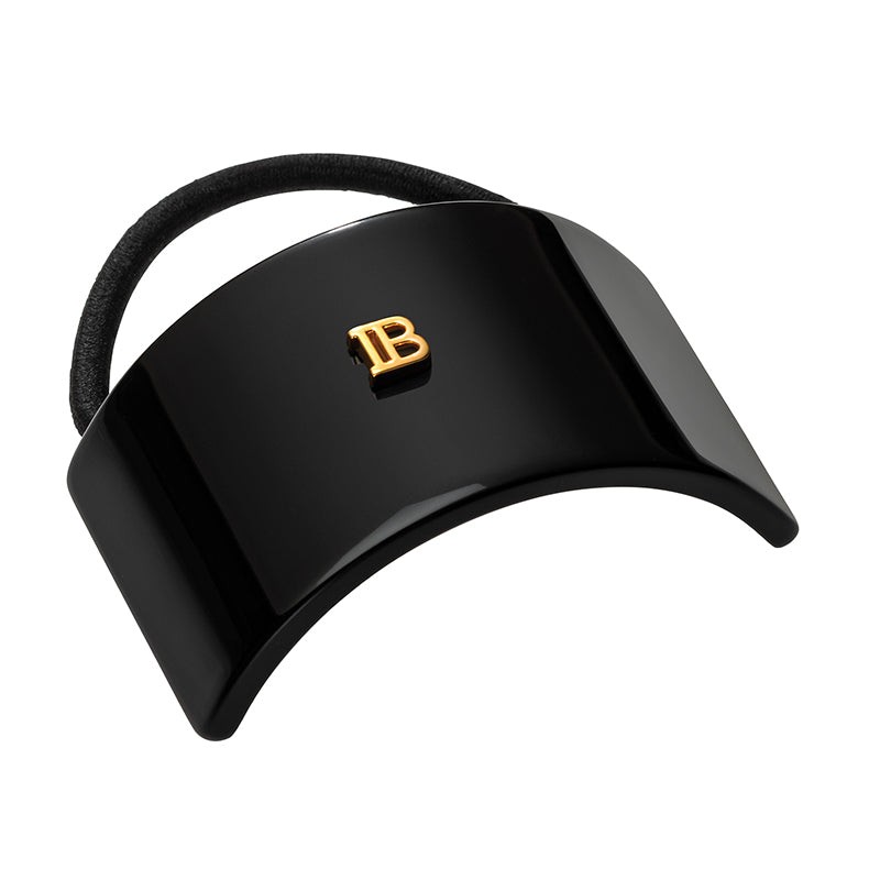 Balmain Paris - Cellulose Acetate Elastique pour Cheveux Black - Hårelastik
