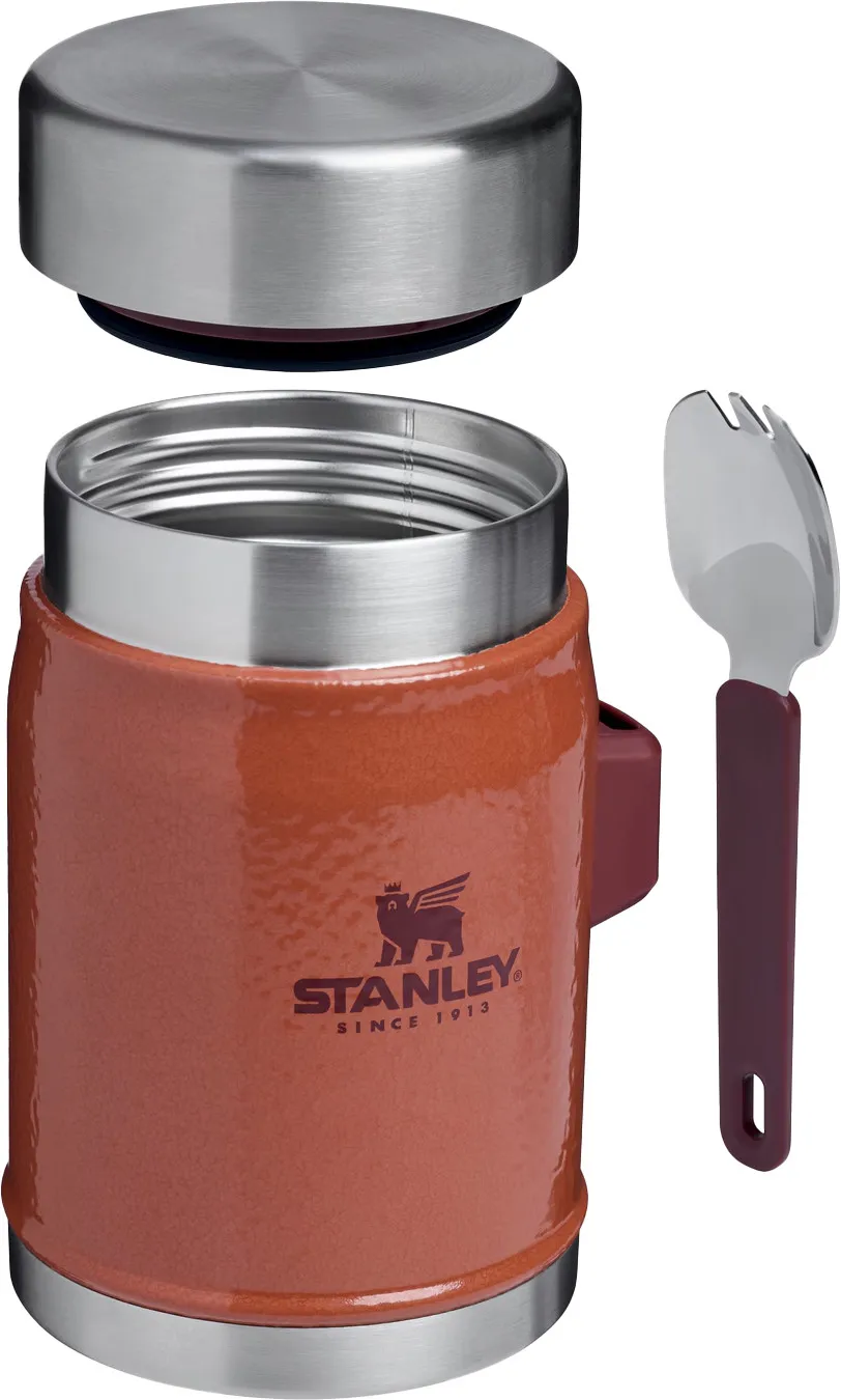 Stanley Vacuum Food Jar With Spoon Hammertone Clay