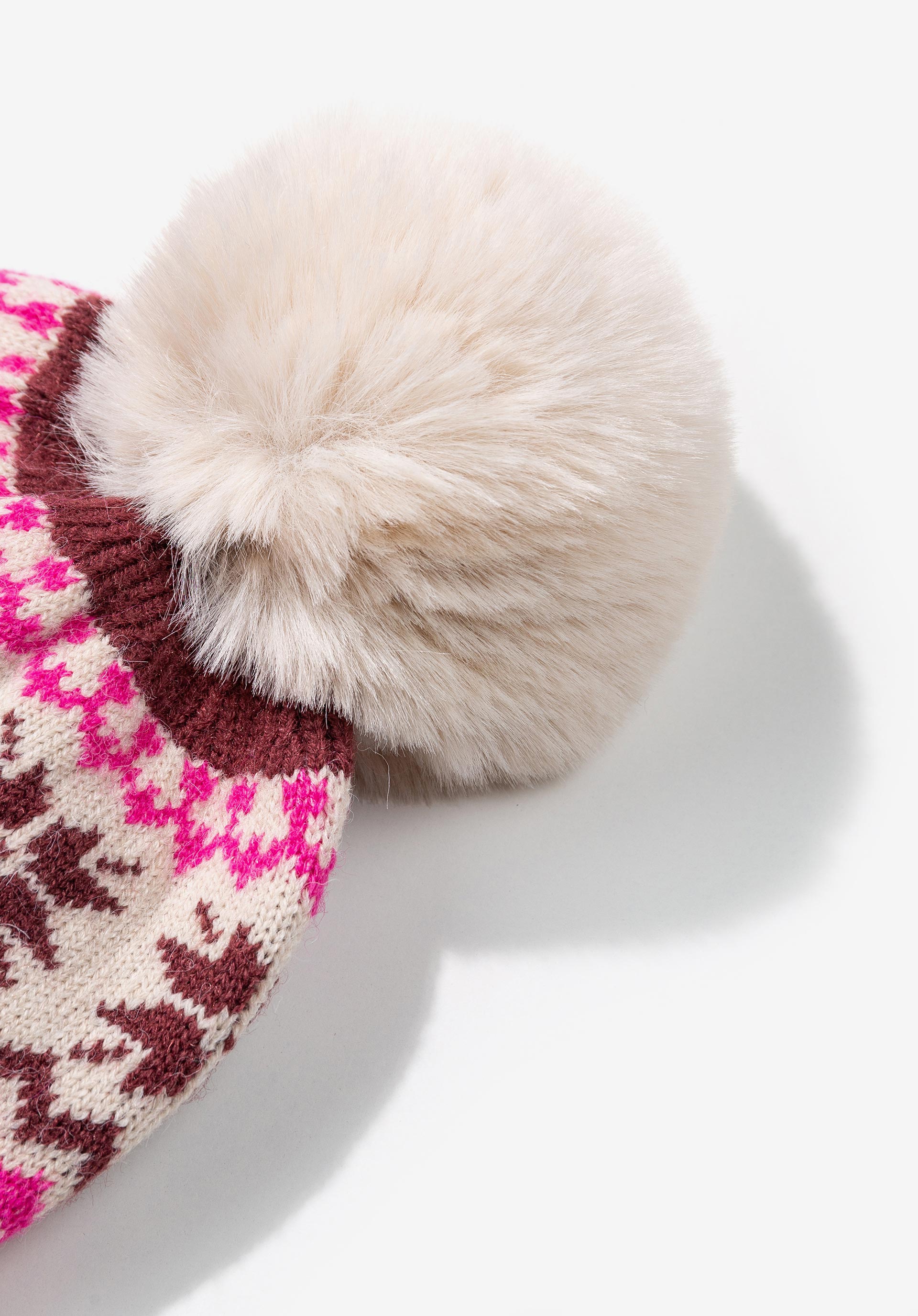Gorro Estampado com Pompom